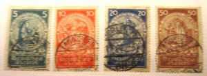 GERMANY, Scott: B8-B11 SET, USED, Lot31, Cat $80.25