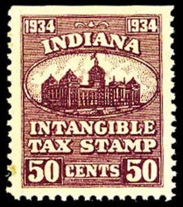 U.S. INDIANA ST. REVS D13  Mint (ID # 27843)