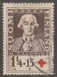 Finland, stamp,  Scott#B18,  used, hinged,  semi postal, red cross