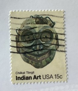 USA 1980  Scott 1835 used- Indian Art, Chikat Tlingit Mask