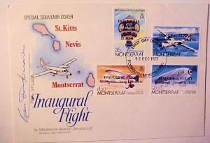 MONTSERRAT PILOT AUTOGRAPH 1983