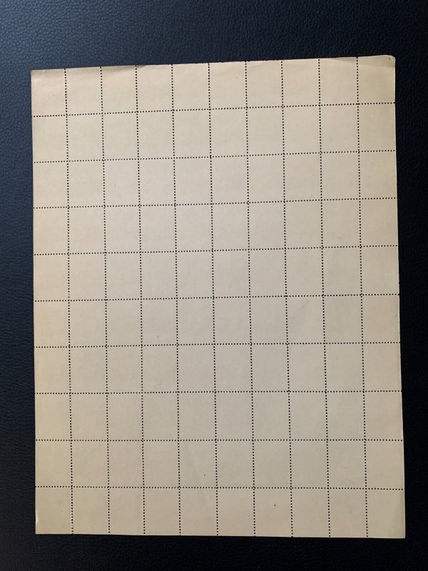 us 1944 sheet of 100 - Christmas Seals/Stamps OG Mint NH with problem