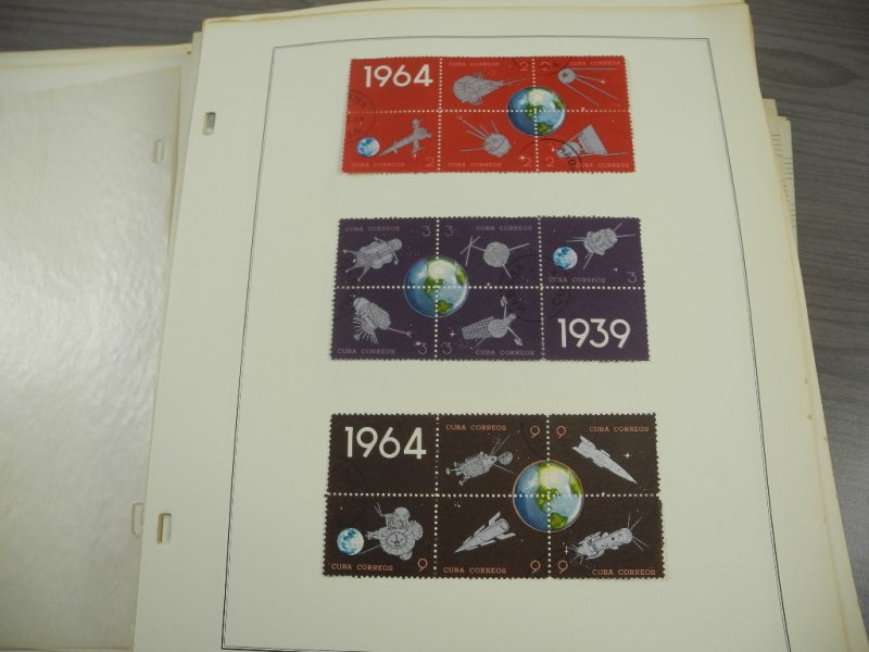 CUBA, 100s & 100s of Stamps mostly hinged on Scott pages