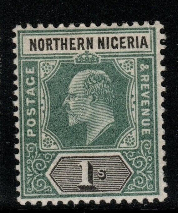 NORTHERN NIGERIA SG26 1905 1/= GREEN & BLACK SHORT PERF MTD MINT