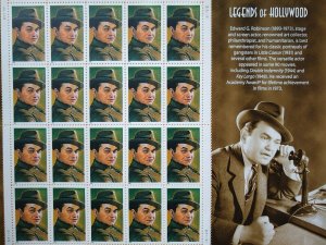 Scott #3446  EDWARD G. ROBINSON MNH Sheet of 20 US 33¢ Stamps 2000