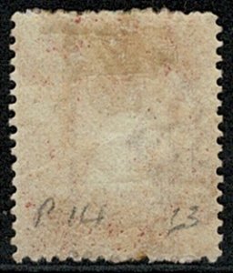 TURKS & CAICOS QV 1889-93 1d LAKE UNUSED(MH) SG63 Wmk.CROWN CA P.14 VGC