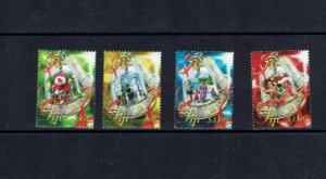 Fiji: 2013, Christmas Scenes with Bells,  MNH Set.