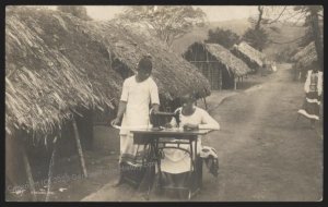 Germany 1909 Dar-Es-Salaam East Africa DOA Cover Sewing Private RPPC 112820