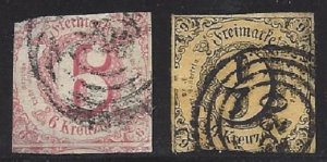 Thurn & Taxis - SC# 44 45 VF CV $35