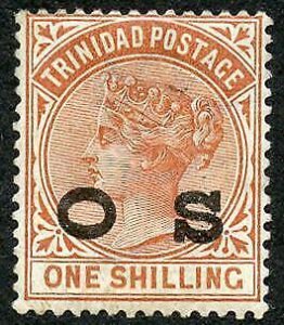 Tobago SGO6 1/- Orange-brown M/M cat 80 pounds 