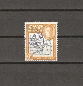 FALKLAND ISLANDS/DEPENDENCIES 1946/49 SG G6e USED