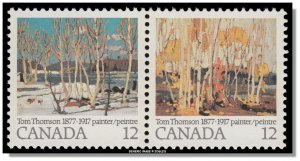 Canada - 733-734 (734a) MNH - Tom Thomson (1977) 2 x 12¢