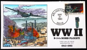 U.S. Used #2765d 29c WW II - 1943 1993 Collins First Day Cover (FDC)