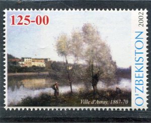 Uzbekistan 2002 CAMILLE COROT Painting Stamp Perforated Mint (NH)