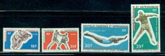 New Caledonia #377-378, C66-C67  Mint  Scott $19.50