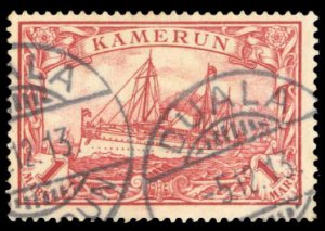 German Colonies, Cameroon #16 Cat$67.50, 1900 1m carmine, used, signed