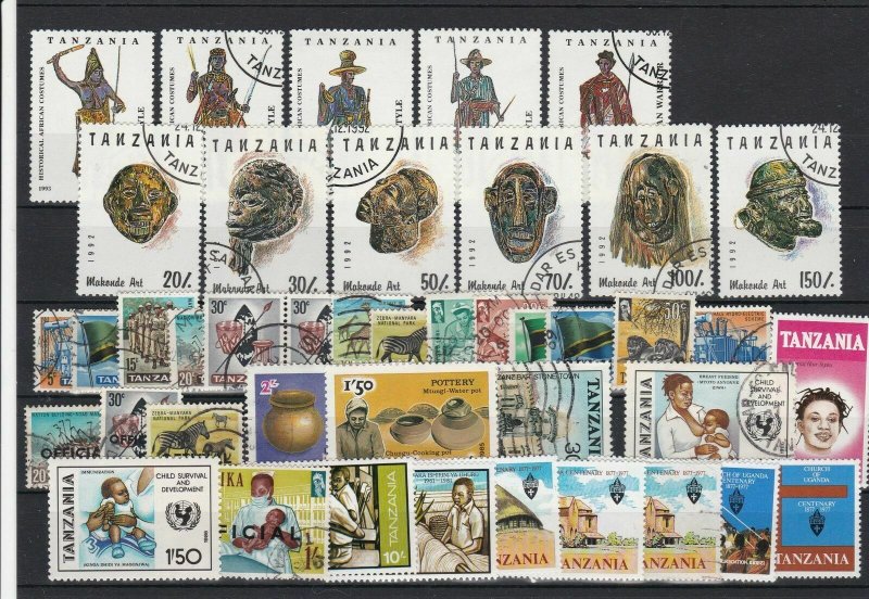 Tanzania Mixed Subject Stamps including Masks Ref 24943