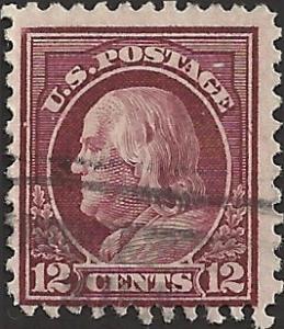# 512 USED CLARET BROWN BEN FRANKLIN OFFSET ON REVERSE