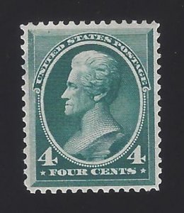 US #211 1883 Blue Green Perf 12 Mint OG LH VF Scv $275