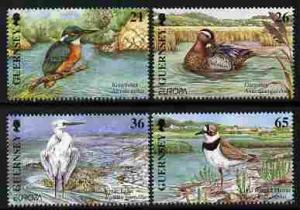 Guernsey 2001 Europa - Water Birds perf set of 4 unmounte...