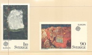 Sweden Sc 1117-1118 1975 Europa stamp set mint NH