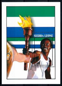 [92301] Sierra Leone 1988 Olympic Games Seoul Torch Relay Sheet MNH