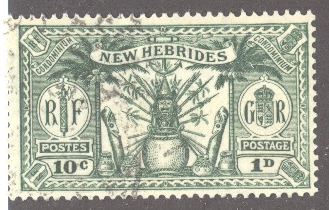 New Hebrides- British, Sc #42, Used