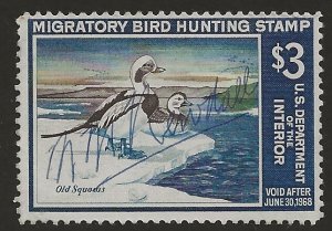 US RW 34  1967  $ 3  Fed Duck stamp fine used