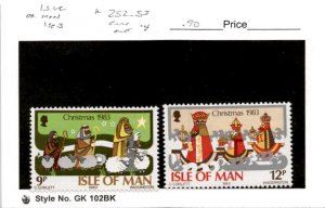 Isle of Man, Postage Stamp, #252-253 Mint NH, 1983 Christmas (AB)
