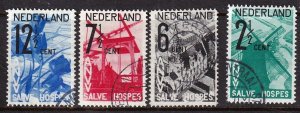 Netherlands  1932  - Semi Postal -  National Tourist  -   used set # B54-B57