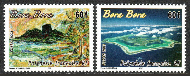 French Polynesia 861-862, MNH. Bora Bora, 2003