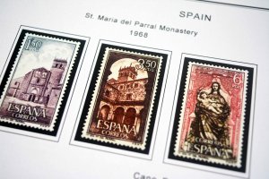 COLOR PRINTED SPAIN 1944-1975 STAMP ALBUM PAGES (100 illustrated pages)