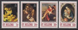 St Helena 497-500 Christmas mnh