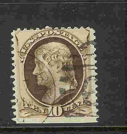SC# 188 10c Jefferson uf perf 12 1879