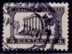 Portugal, 1935, Roman Temple, 4c, sc#561, used