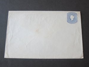 Mauritius QV Cover one Shilling Unused