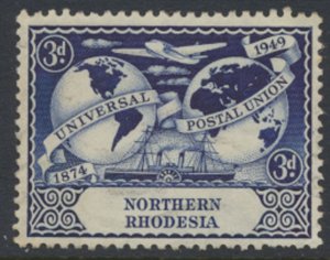 Northern Rhodesia  SG 51 UPU  1949  SC# 51 MH  see detail and scan