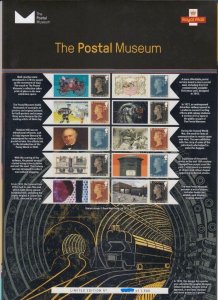 GB 2018 CS-036 Postal Museum No. 2225 smiler sheet UNMOUNTED MINT/MNH