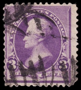 United States Scott 221 (1890) Used G-F, CV $9.00 W