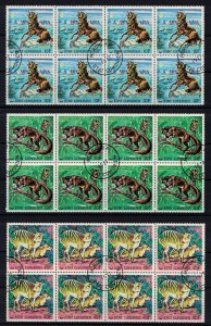 COMORE 1977 - Endangered animals/complete sets CTO 8X - CV 33$ (2 scans)