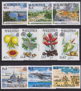 MAURITIUS 1995 3 different commem sets MNH..................................4903