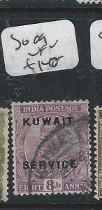 KUWAIT   (PP2704B) ON  INDIA KGV  SERVICE  8 A    SG O9   VFU 