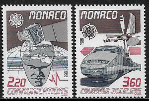 Monaco #1623-4 MNH Set - Europa