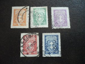 Stamps - Lithuania - Scott# 235-239 - Used Part Set of 5 Stamps