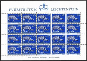 LIECHTENSTEIN (80) All different Sheets of stamps ALL Mint Never Hinged