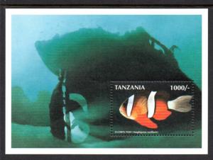 TANZANIA 1668-1673 MNH S/S SCV $73.50 BIN $44.00  MARINE LIFE OF THE WORLD