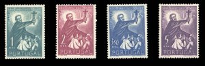 Portugal #753-756 Cat$79.75, 1952 St. Francis Xavier, set of four, hinged