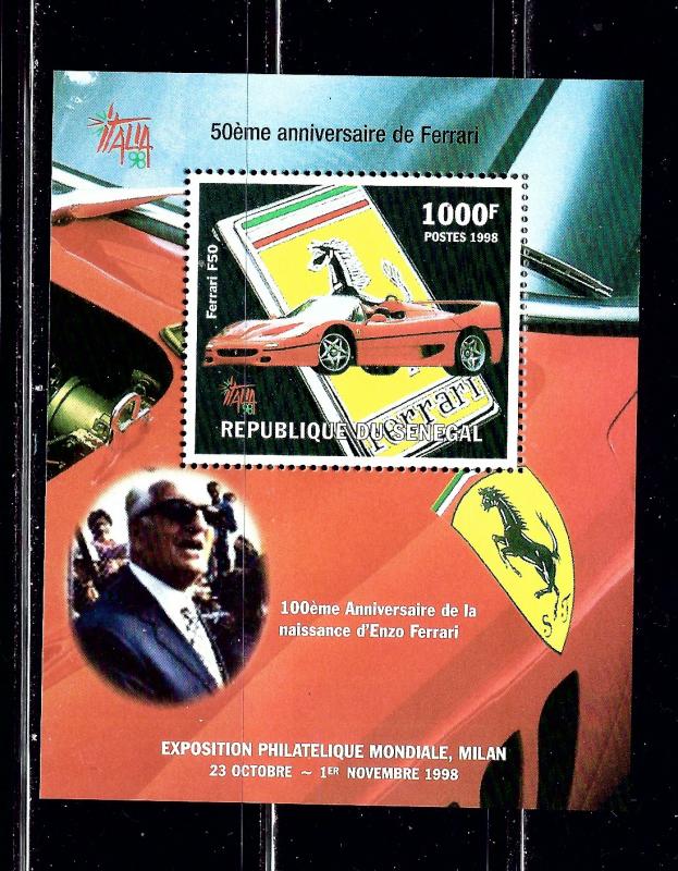 Senegal 1345 MNH 1998 Anniversary of Ferrari