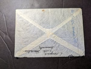 1945 Denmark Airmail Cover Frederiksunn to Vevey Switzerland