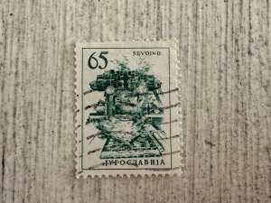 Yugoslavia #838 Used, 65p, Sevojno Copper Works, 2024 SCV.$1.00